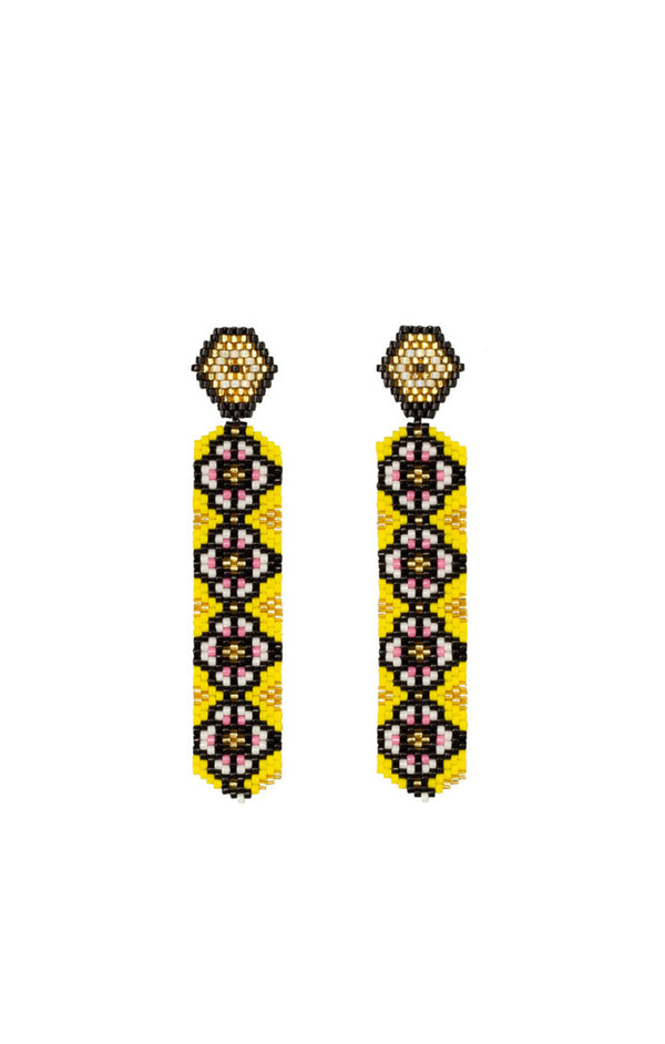 Haiku Caleidoscopio Amarillo Earrings